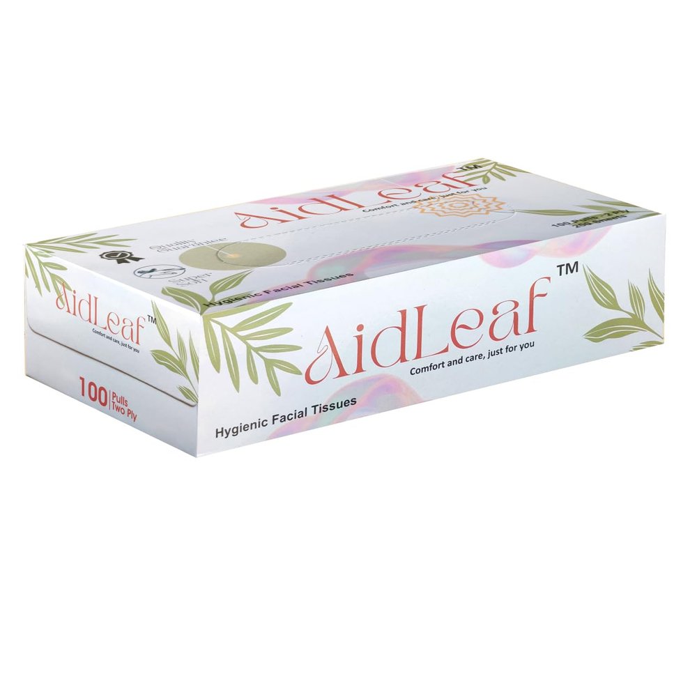 AidLeaf Hygienic Facial Tissues, Pack of 100 (1)