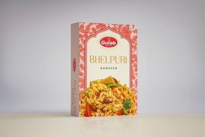 Gulab Wala Bhel Puri | Ready to Eat | Evening Tea Time Snacks | Delicious Indian Namkeen & Savouries | Homemade Taste | Crunchy & Flavourful | Pack of 2