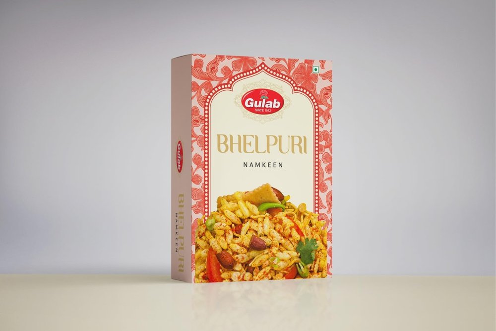 Gulab Wala Bhel Puri | Ready to Eat | Evening Tea Time Snacks | Delicious Indian Namkeen & Savouries | Homemade Taste | Crunchy & Flavourful | Pack of 2