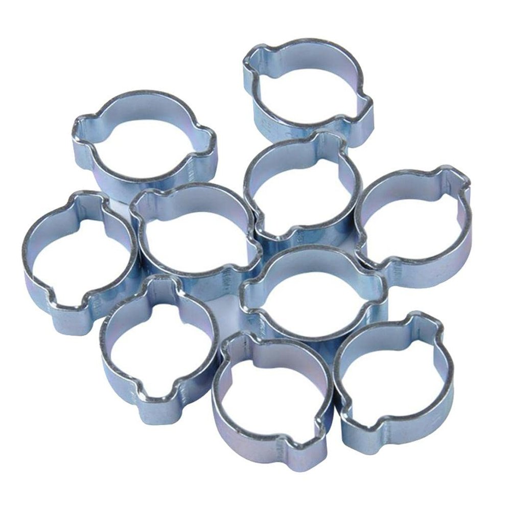 THE STYLE SUTRA 13-15MM DOUBLE EAR CLIPS,O CLAMP,ZINC PLATED STEEL,10 PACK | 10 X 13-15Mm Double Ear Hose Clips