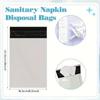 100Pcs Feminine Sanitary Napkin Disposal Bags Pack, Fit for Feminine Hygiene Waste Disposal Personal Bag, Discreet Tampons, Sanitary Pads, Baby Diapers, Condoms, Panty Liners, Self-Adhesive & Leakproof view 2