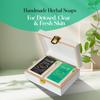 Ekaiva Organics Luxury Gift Box Deluxe Collection  Activated Charcoal & Tea Tree Rosemary Bathing Bars with Deluxe Wooden Box  Handmade Herbal Soaps for Detox, Clarity & Skin Balance view 2
