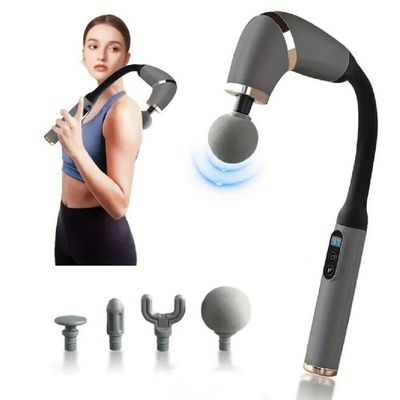 Abhsant Deep Tissue Massage Gun, Whole Body Massager for Neck, Back, Shoulder, Legs & Arms, 4 Massage Heads, 3 Modes & 6 Speed Levels, Pain Relief & Muscle Therapy