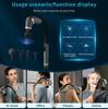 Abhsant Massage Gun with Extended Handle, Back Neck Massager for Pain Relief Deep Tissue, Massage Gun Deep Tissue, Percussion with 4 Massage Heads 3 Modes & 6 Speed Levels view 3