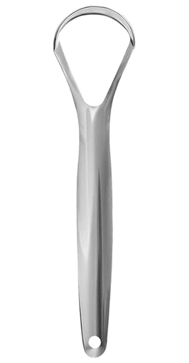 Mclear Tongue Cleaner, Tongue Scraper Cure Bad Breath, Medical Grade, Stainless Steel Tongue Cleaners, Hygienic Scraper, Tongue Scrapers for Adults and Kids Fresher Breath with Case- (Pack of 1)