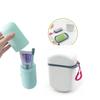 ASHMEN 1 Pcs Travel Soap Box with 1 Pcs Toothbrush Case, Durable Waterproof Soap Box with Brush Holder, Soap Case Holder for Bathroom | Toothbrush Holder for Travel Traveling for Outdoor Camp view 2