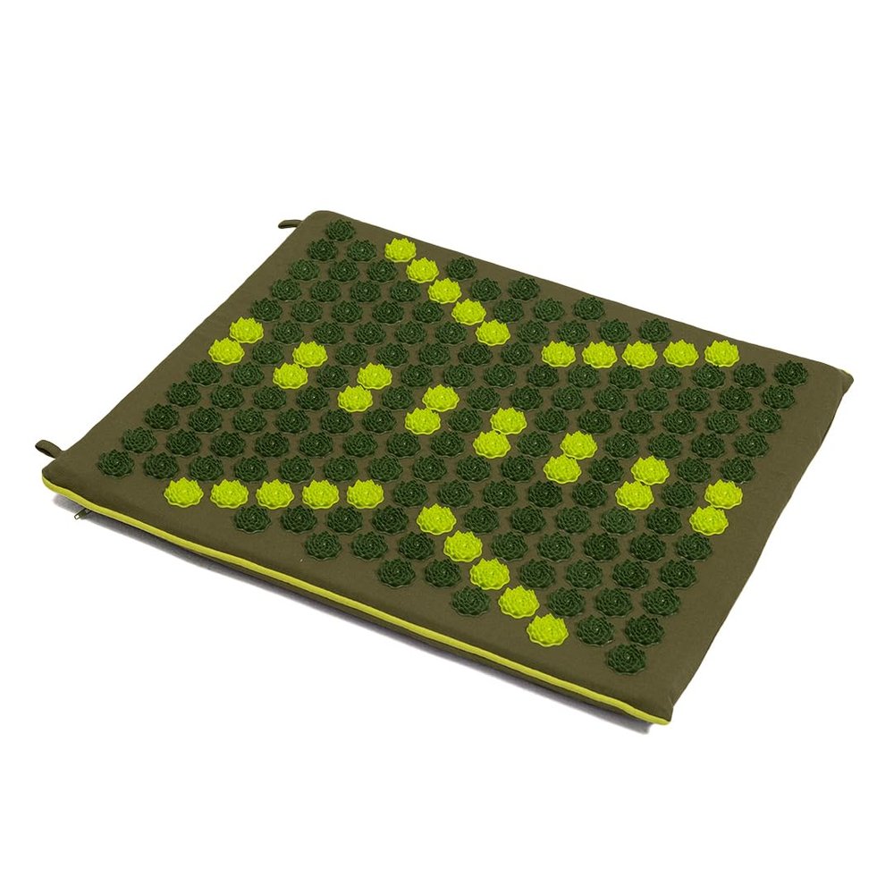 Core Asana Acupressure mat mini for back pain relief, Sciatica pain & foot pain | foot massager machine for pain relief | Manual Device (Asparagus Green)