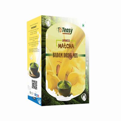 ETEASY Badam Slice DRINK MIX Milk shake Thick and Creamy Real Almond bits with Calcium, Protein powder 200 gms (Just Add Hot Water NO MILK)