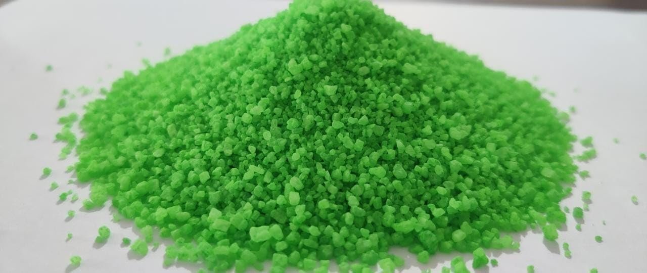 Coloured Detergent Powder, Green, 1 Kg For Laundry