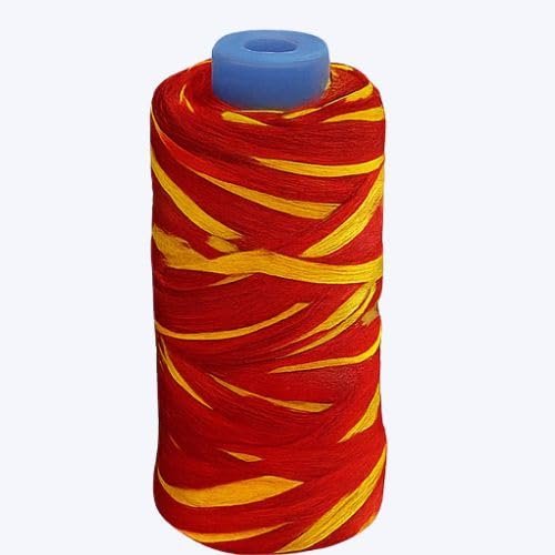 JooGTooK Kalawa Roli Moli Sacred Puja Thread Cotton Mauli for Hindu Rituals, Raksha Bandhan, Kanjak, Diwali Pooja (Red & Yellow, 4 Roll)
