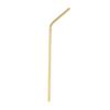 THE STYLE SUTRA 10 Pieces Reusable Metal Stainless Steel Drinking Straws Curved Gold | 10 Pieces Stainless Steel Straws view 3