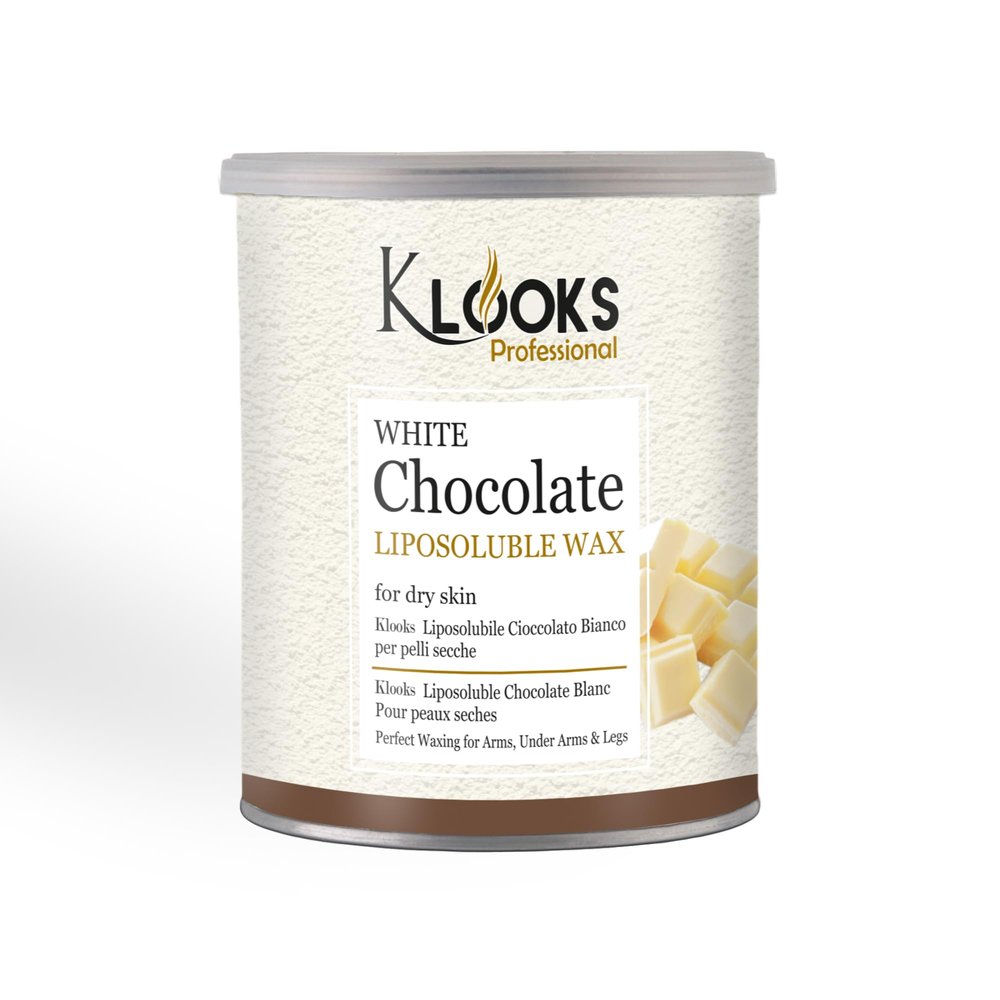 Klooks White Chocolate Liposoluble Painless Hair Removal Wax For Men & Women | Quick & Easy Tan Removal Waxing for Dy Skin | 800 ml, Pack of 1