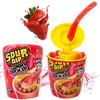 CandiExotics Sour Juicy Dip Gummy Candy Dip'N Stix Sweet & Sour Chewy Candy For Kids, Strawberry Flavor, Perfect For Parties & Treats, 96 Grams view 1