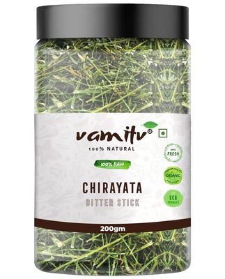 Vamitv Chirayata | Swertia Chirata | Bitter Stick for Liver Health & Immunity | Ayurvedic Herbal Supplement | 200gm | 100% Natural & Pure