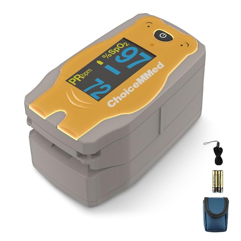 Choicemmed FingerTip Pulse Oximeter - MD300C52 Pediatric (Kids) Pulse oximeter, Specially design for Kids - Pack of 1 (Multicolor)