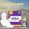 Astercare Organic Biodegradable Soft & Rash Free Sanitary Pads for Women XL+12 Pads Super Absorption Medium to Heavy Flow Extra Coverage Fragrance Free Leakage-Proof Without Disposable Bag(XL+, 36, count) view 4