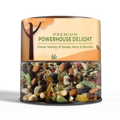 CrustNotch Seed Nuts & Berry Mix(Powerhouse delight) | Finest Variety of Nuts, Seeds & Berries | Healthy Superfood Snack - 250GM