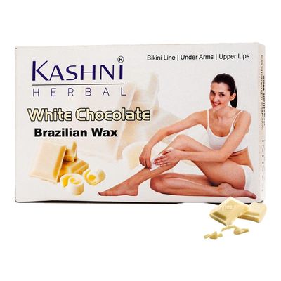 KASHNI Herbal Unisex Brazilian White Chocolate Wax For Intimate Hair Removal Wax (90 ml)