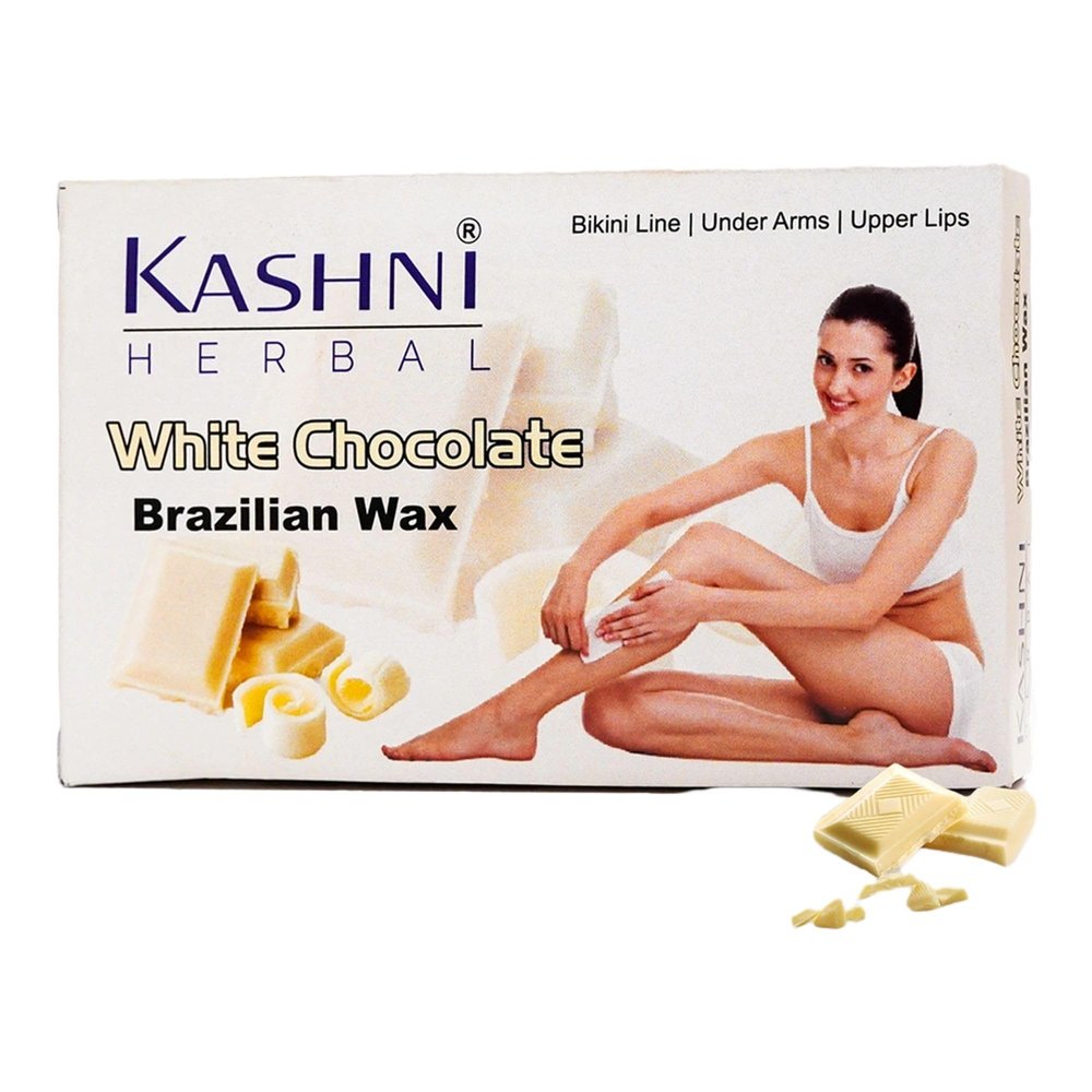 KASHNI Herbal Unisex Brazilian White Chocolate Wax For Intimate Hair Removal Wax (90 ml)
