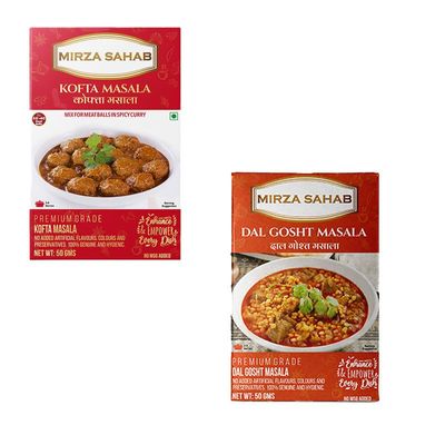 Mirza Sahab Combo Pack Of Kofta Masala | Dal Gosht Masala | Flavorful Lentils and Meat Dish