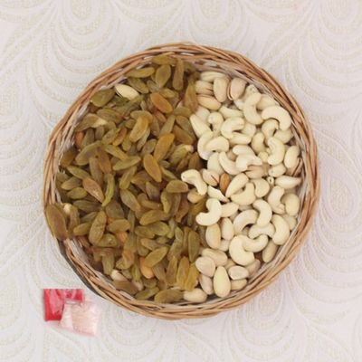 Bhaidooj Sweet & Healthy Dry Fruits Gift Hamper | Bhaidooj Gift | Gift For Brother | 23