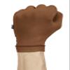 Medical Compression Hand Glove upto WRIST with open Fingers | INSIDE ZIP| HIGH COMPRESSION | COTTON | UNISEX | BURN Recovery Support | Control Swelling (Brown, Left Hand- M) view 3