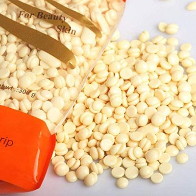 Bean Wax - Hard Wax Beans for Hair Removal 100 gm Body Facial Hair Removal Wax Beads Large Refill Faux Pearl Beans for Women Men Legs, Face, Underarm, Bikini with 5pcs Wax Spatulas pack of 5