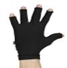Medical Compression Hand Glove upto WRIST with open Fingers | INSIDE ZIP| HIGH COMPRESSION | COTTON | UNISEX | BURN Recovery Support | Control Swelling (Black, Left Hand- M) view 2