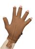 Medical Compression Hand Glove upto WRIST with open Fingers | INSIDE ZIP| HIGH COMPRESSION | COTTON | UNISEX | BURN Recovery Support | Control Swelling (Brown, Right Hand- 4XL) view 1
