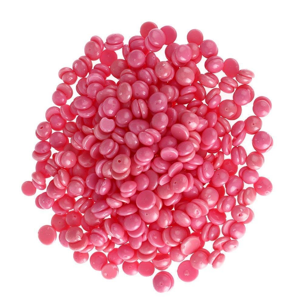 Bean Wax-Hair Removal Hard Wax Beans | Best for Painless Hair Removal, Stripless Waxing for Face, Eyebrow, Back, Chest, Bikini Areas|100 Grams (Multicolor) (Pack of 1)with 5pcs Wax Spatulas-pack of 5