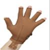 Medical Compression Hand Glove upto WRIST with open Fingers | INSIDE ZIP| HIGH COMPRESSION | COTTON | UNISEX | BURN Recovery Support | Control Swelling (Brown, Left Hand- 5XL) view 1
