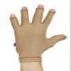 Medical Compression Hand Glove upto WRIST with open Fingers | OUTSIDE ZIP| HIGH COMPRESSION | COTTON | UNISEX | BURN Recovery Support | (Beige, Right Hand- L) view 2
