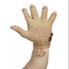 Medical Compression Hand Glove upto WRIST with open Fingers | OUTSIDE ZIP| HIGH COMPRESSION | COTTON | UNISEX | BURN Recovery Support | (Beige, Right Hand- L) view 3