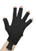 Medical Compression Hand Glove upto WRIST with open Fingers | INSIDE ZIP| HIGH COMPRESSION | COTTON | UNISEX | BURN Recovery Support | Control Swelling (Black, Right Hand- XL) view 3