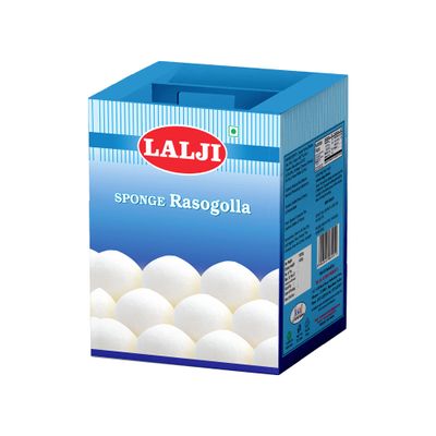 Lalji Foods Rasogolla 1Kg | Authentic Sponge Rasogolla by Lalji | Soft and Juicy Bengali Sweet