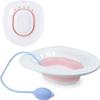 WICHARSH Foldable Sitz Bath Tub by Sitz Bath Tub for Fissure With Pressure Pump Fits with Toilet Seat & Chair view 1