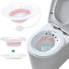 WICHARSH Foldable Sitz Bath Tub by Sitz Bath Tub for Fissure With Pressure Pump Fits with Toilet Seat & Chair view 2