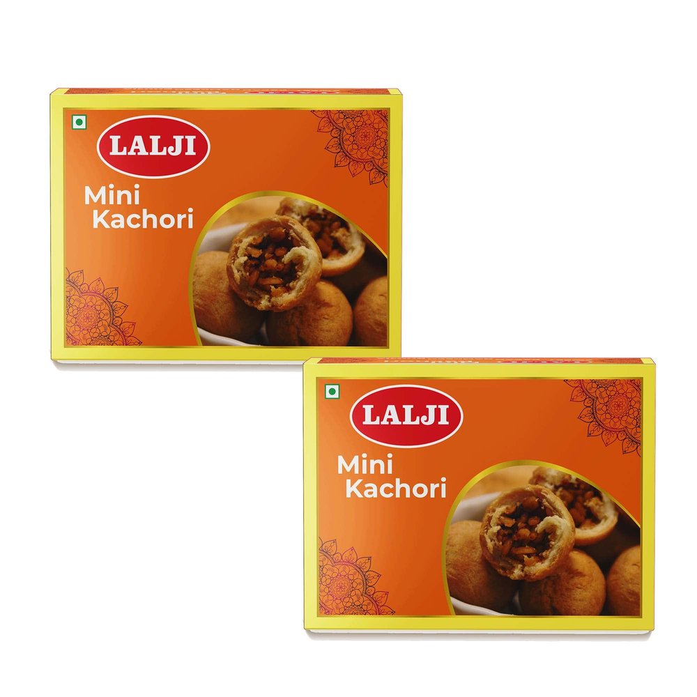Lalji Foods Mini Kachori 800Gm (400Gm x 2) | Irresistible Bite|Sized Snack | Perfect for Any Occasion