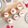 FlowerAura Yummy Fresh Love Theme Red Velvet & Pineapple Cupcakes For Birthday, Anniversary, Valentine's Day, Mother's Day, Father's Day, Women's Day, Baby Shower & Party (Same Day Delivery) (6Pcs) view 2