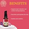 Divine Cardinal Pregnancy Back Rub Massage Oil | Luxurious Prenatal Bliss for Expectant Mothers - Soothes Aches, Relaxes Muscles, and Nourishes Skin for a Serene Pregnancy Experience view 4