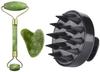 ZOXOWA Facial Massager Jade Roller & Gua Sha Tool Natural Himalayan Stone for Face Neck Healing Skin Wrinkles & Serum Application Hair Scalp Massager view 1