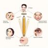 24K Gold Face Massager Energy Beauty Bar Electric Vibration Facial Massage Waterproof Face Skin Care T-Shaped Anti Wrinkle Massager for Forehead, Cheek,Neck,Clavicle Arm Leg view 3