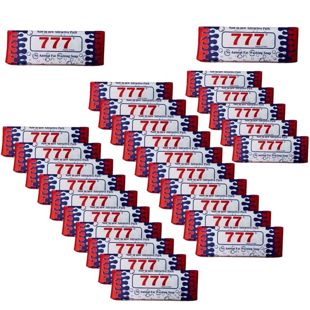 777 Washing Soap Special per packet 1kg - Buy 25, Get 2 Free | Detergent Soap Bars | Laundry Soap | Nirol Soap for Clothes Whitening | Oil Based