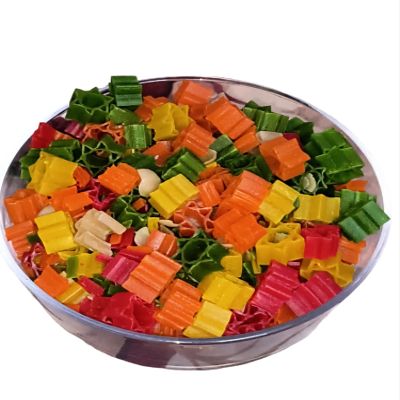MM&SONS Snacks Ready to Fry Colourful Stars Papad Fryums With Masala 200gm | Healthy & Tasty Snack Chips for Kids