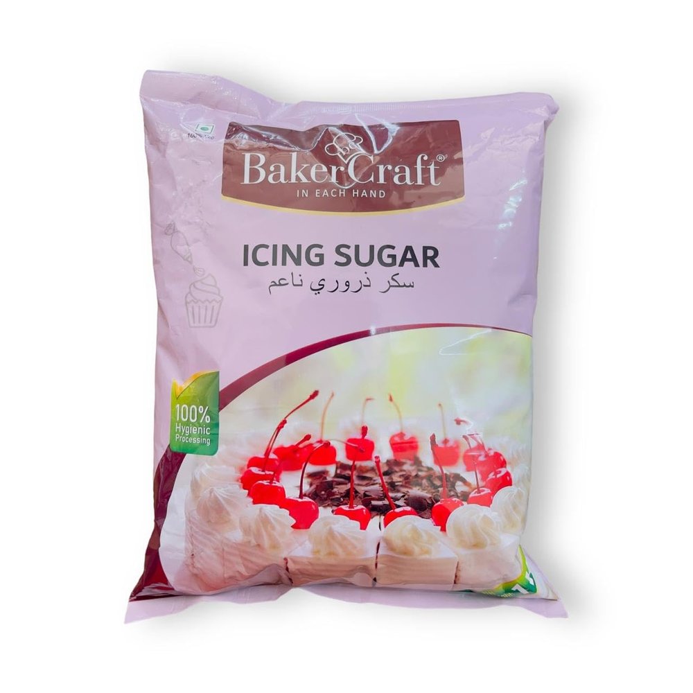 EXCEL ENTERPRISES Baker Craft Icing Sugar 1 Kg For Baking, Pastries,Icing Sugar for Cake Frosting, Frosting, Glazing, Filling, Thickening Cakes and Desserts 1 Kg