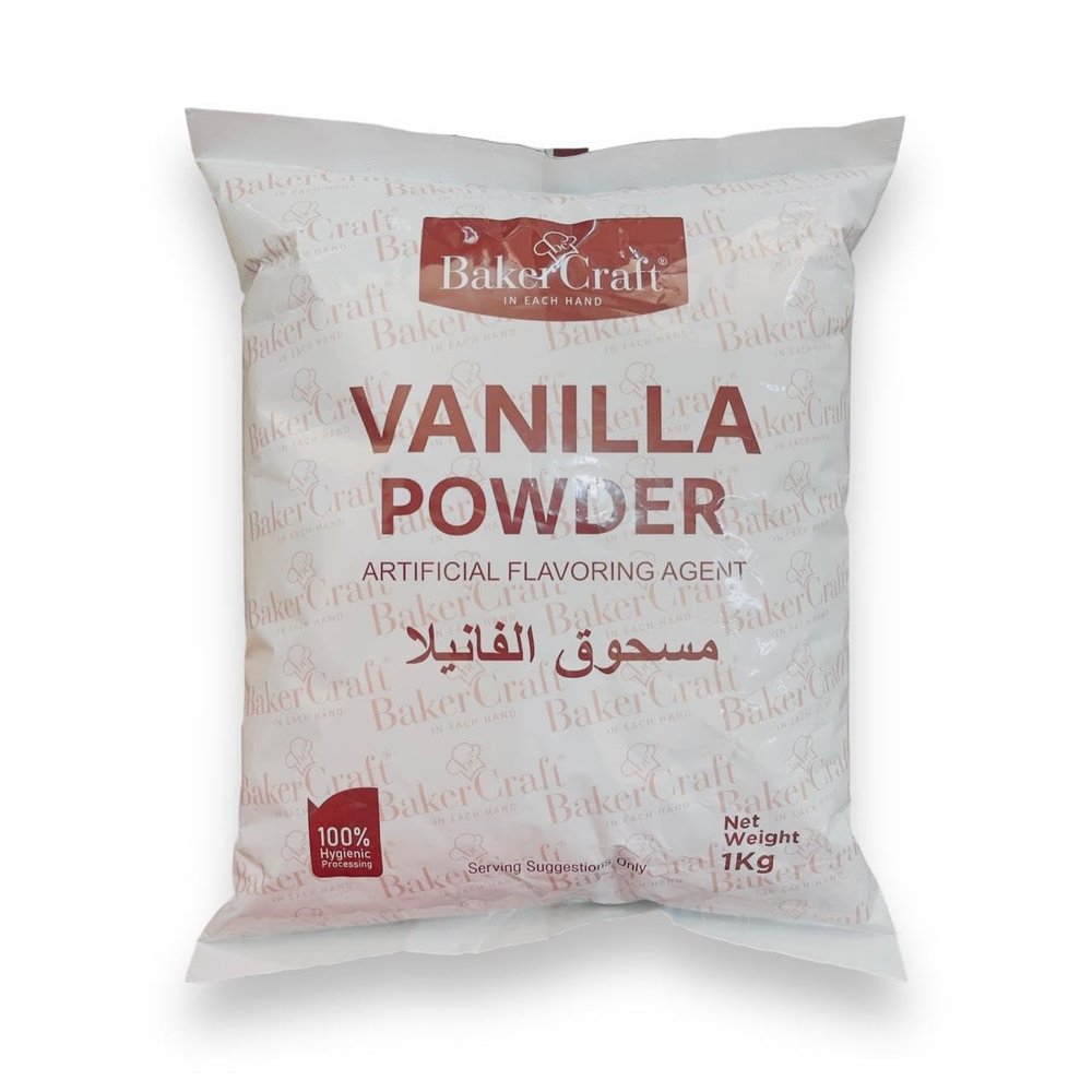 EXCEL ENTERPRISES Baker Craft Vanilla Powder 1 Kg for Baking Cake, Cookies and Puddings