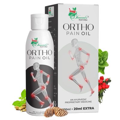 Dhanwantri Ayurvedya Ortho Pain Oil, 100ml + 20ml Extra, Ayurvedic Proprietary Medicine