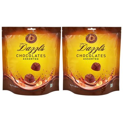 DESSERTSPRING Dazzls - 400G Assorted Chocolate - Pack Of 2 | Creamy Milk Chocolate For Snacking And Gifting