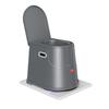 EASYCARE Heavy Duty Portable Indian to Western Toilet Converter | Commode Stool for Patients, Adults, Elderly, Kids, Handicap | Portable Toilet Seat | Toilet Chair I Capacity Upto 110 Kgs (Grey) view 1
