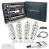 4beauty Therapy Cupping Therapy Professional Massager Set Cups With Pump Chinese Cupping Set Vacuum Cupping Kit For Massage Therapy Suction Cups For Body Pain Relief Cellulite Muscle (24), Transparent view 1